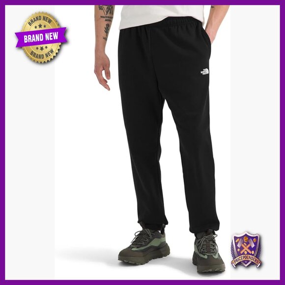 Men's Joggers with Elastic Waistband Drawcord Ribbed Cuffs Hand Pockets